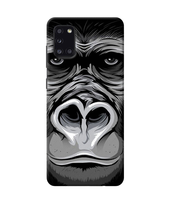 Black Chimpanzee Samsung A31 Back Cover