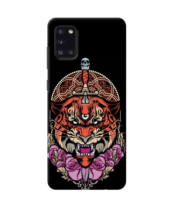 Abstract Tiger Samsung A31 Back Cover