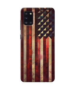 Vintage Us Flag Samsung A31 Back Cover