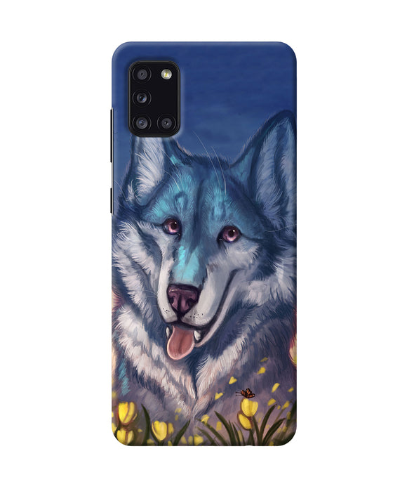 Cute Wolf Samsung A31 Back Cover