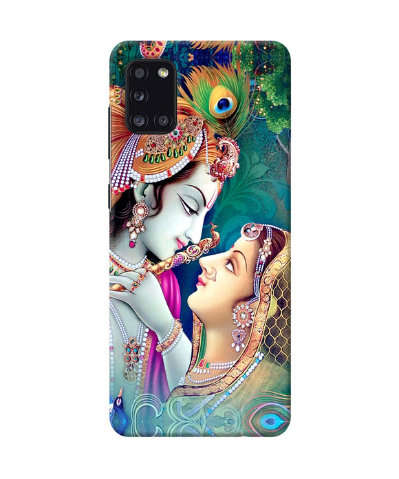 Lord Radha Krishna Paint Samsung A31 Back Cover