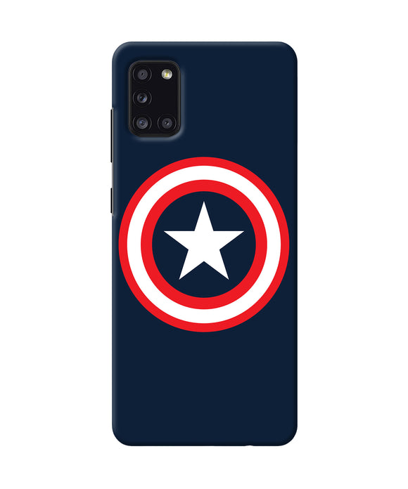 Captain America Logo Samsung A31 Back Cover