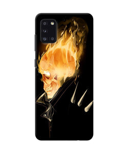 Burning Ghost Rider Samsung A31 Back Cover