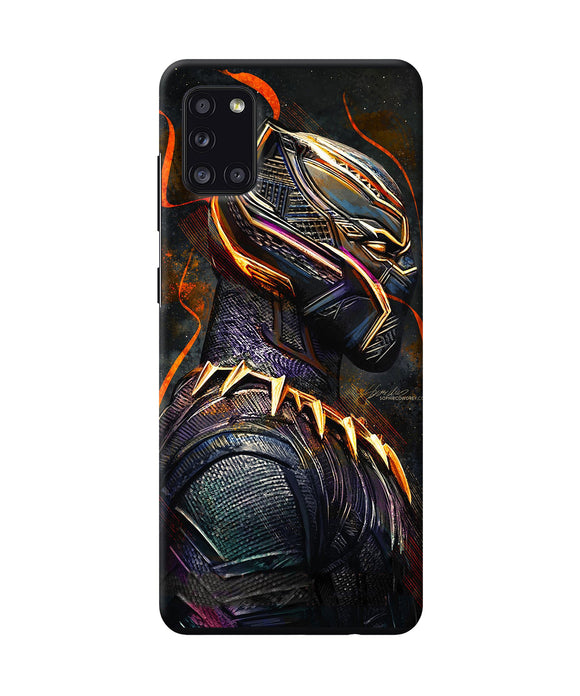 Black Panther Side Face Samsung A31 Back Cover