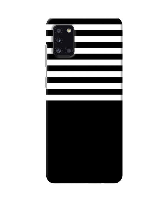 Black And White Print Samsung A31 Back Cover