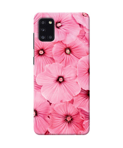 Pink Flowers Samsung A31 Back Cover