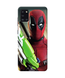 Deadpool Funny Gun Samsung A31 Back Cover