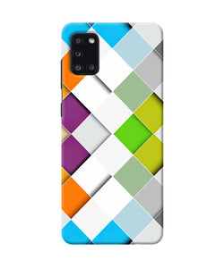 Abstract Color Box Samsung A31 Back Cover