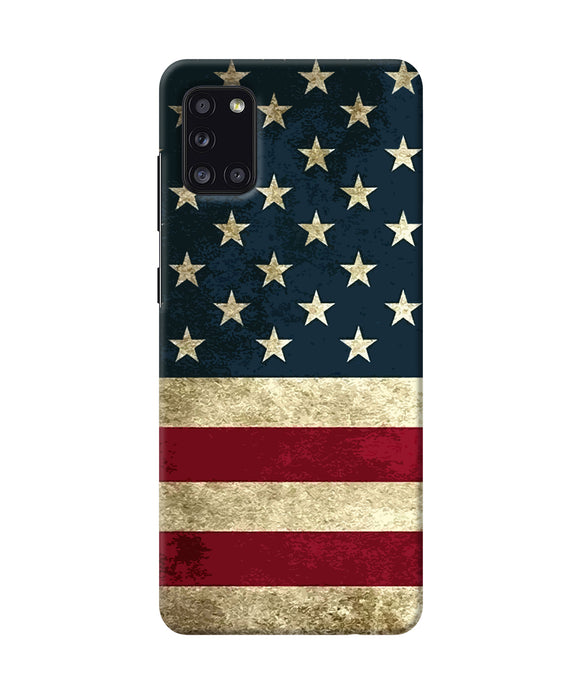 Vintage Us Flag Samsung A31 Back Cover