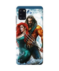 Aquaman Couple Water Samsung A31 Back Cover