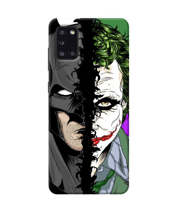 Batman Vs Joker Half Face Samsung A31 Back Cover
