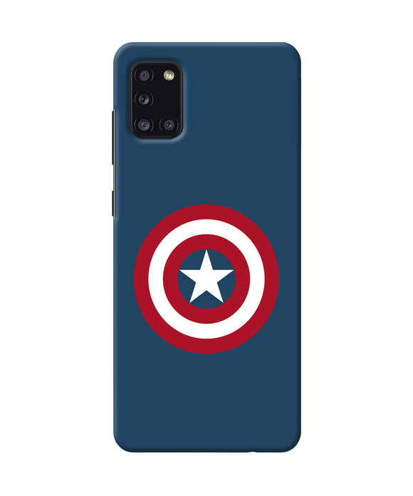 Captain America Logo Samsung A31 Back Cover