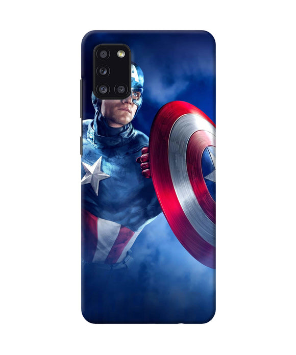 Captain America On Sky Samsung A31 Back Cover