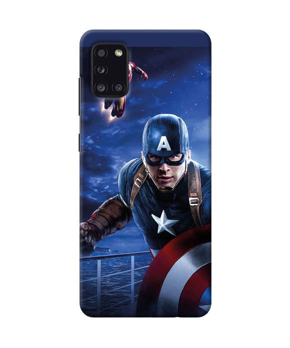 Captain With Ironman Samsung A31 Back Cover