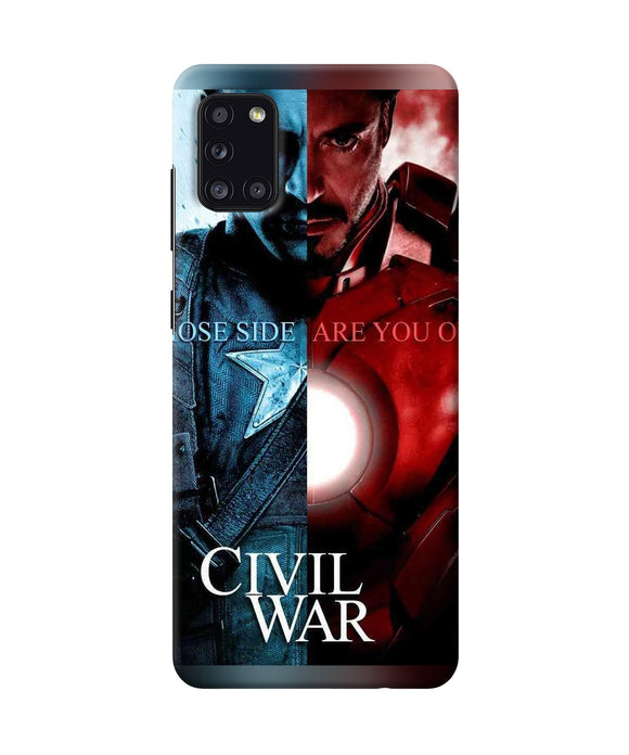 Civil War Samsung A31 Back Cover