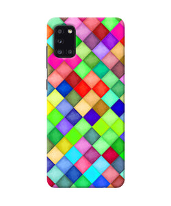 Abstract Colorful Squares Samsung A31 Back Cover