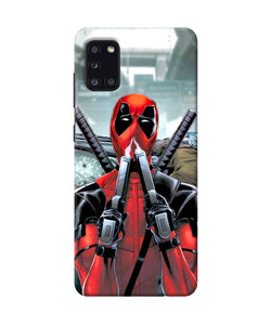 Deadpool With Gun Samsung A31 Back Cover