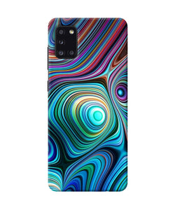 Abstract Coloful Waves Samsung A31 Back Cover