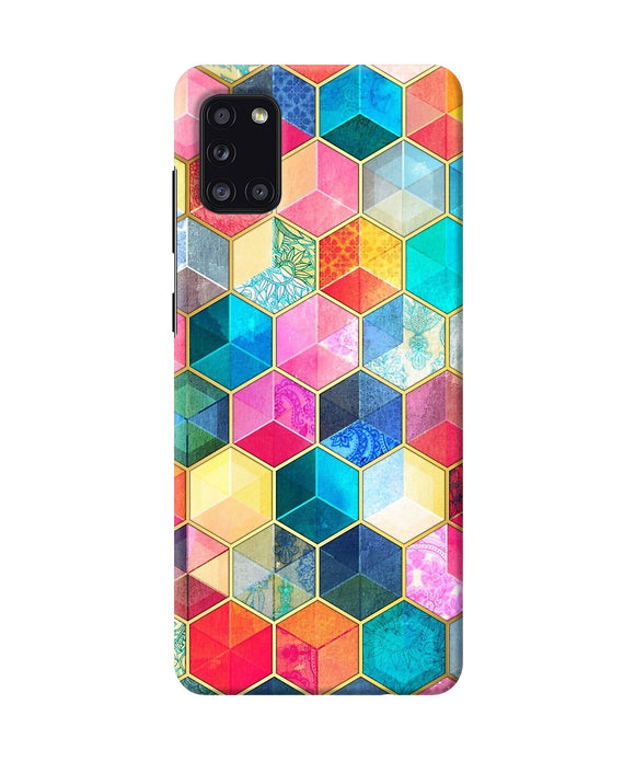 Abstract Color Box Samsung A31 Back Cover