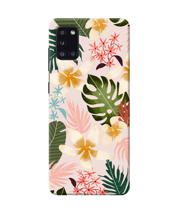 Leaf Print Samsung A31 Back Cover