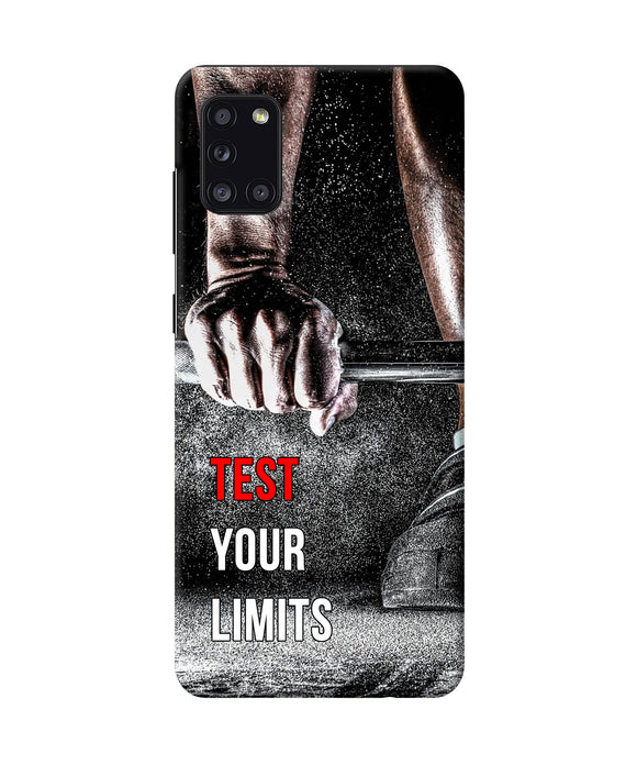 Test Your Limit Quote Samsung A31 Back Cover