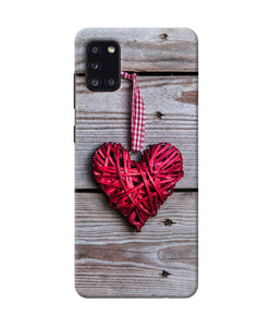 Lace Heart Samsung A31 Back Cover