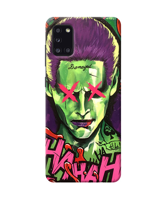 Damaged Joker Anim Samsung A31 Back Cover