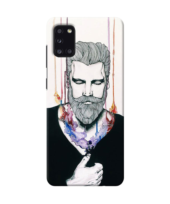 Beard Man Character Samsung A31 Back Cover