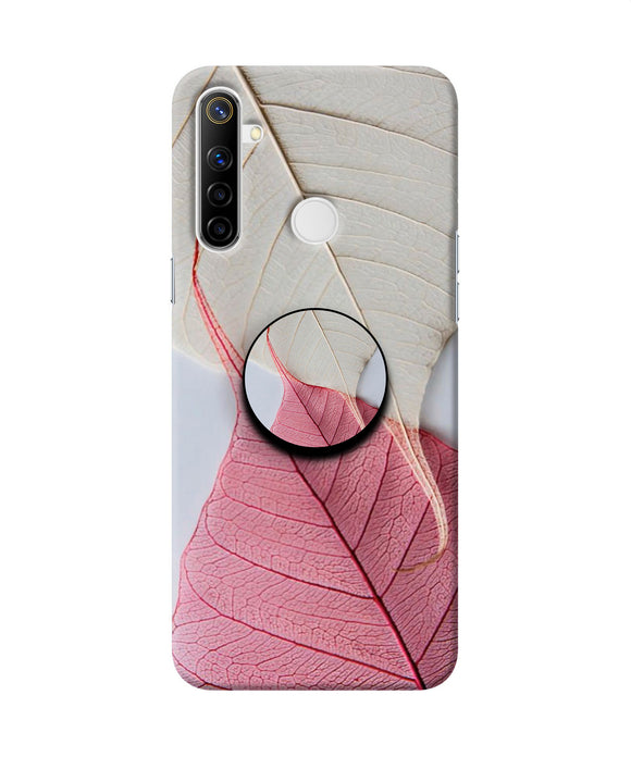 White Pink Leaf Realme Narzo 10 Pop Case