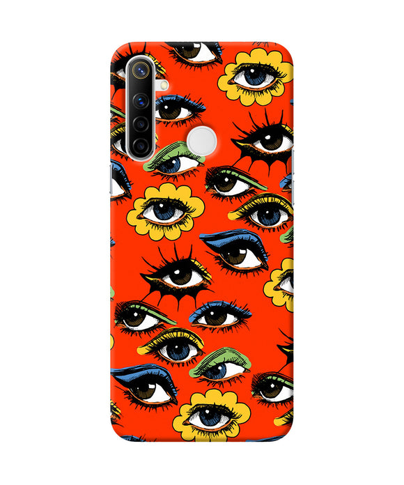Abstract Eyes Pattern Realme Narzo 10 Back Cover