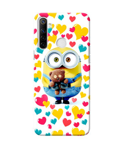 Minion Teddy Hearts Realme Narzo 10 Back Cover