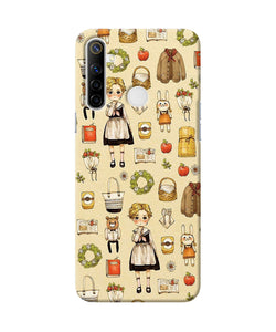 Canvas Girl Print Realme Narzo 10 Back Cover