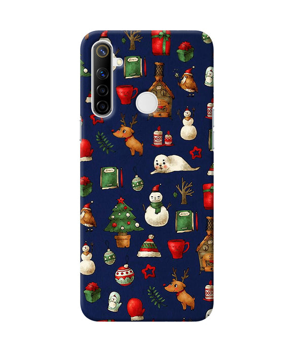 Canvas Christmas Print Realme Narzo 10 Back Cover