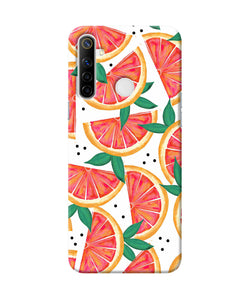 Abstract Orange Print Realme Narzo 10 Back Cover