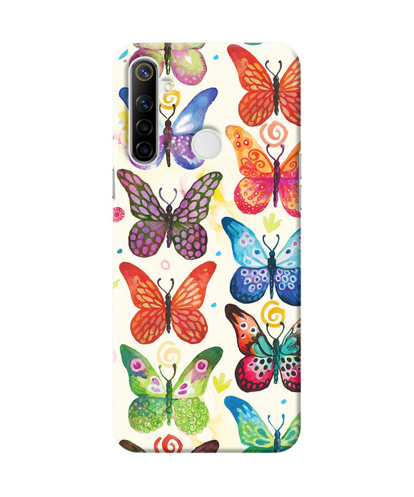 Abstract Butterfly Print Realme Narzo 10 Back Cover