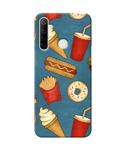 Abstract Food Print Realme Narzo 10 Back Cover