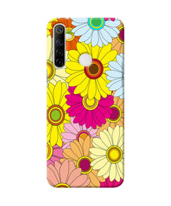 Abstract Colorful Flowers Realme Narzo 10 Back Cover