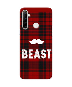 Beast Red Square Realme Narzo 10 Back Cover