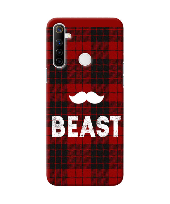 Beast Red Square Realme Narzo 10 Back Cover