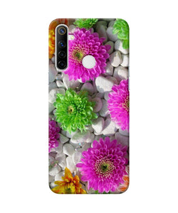 Natural Flower Stones Realme Narzo 10 Back Cover