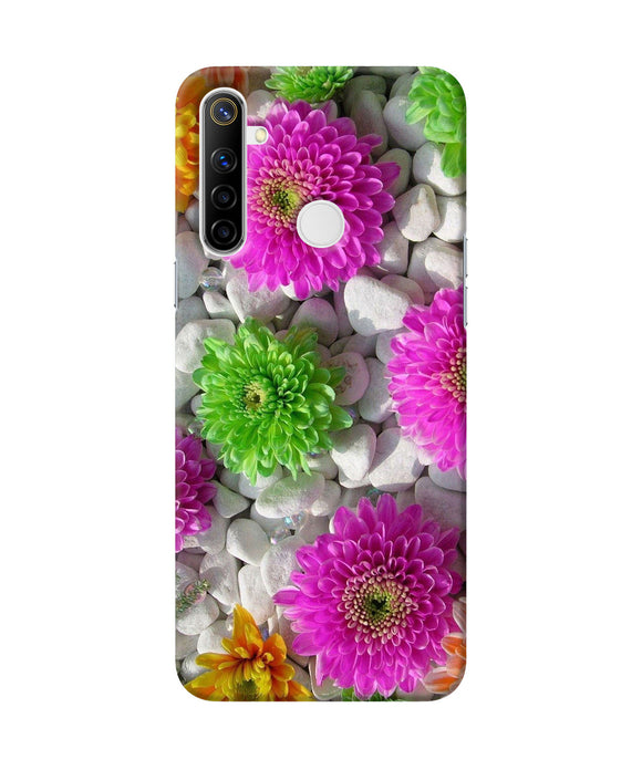 Natural Flower Stones Realme Narzo 10 Back Cover