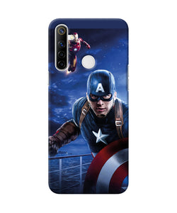 Captain With Ironman Realme Narzo 10 Back Cover