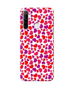 Red Heart Canvas Print Realme Narzo 10 Back Cover