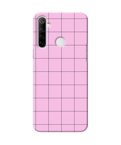 Pink Square Print Realme Narzo 10 Back Cover