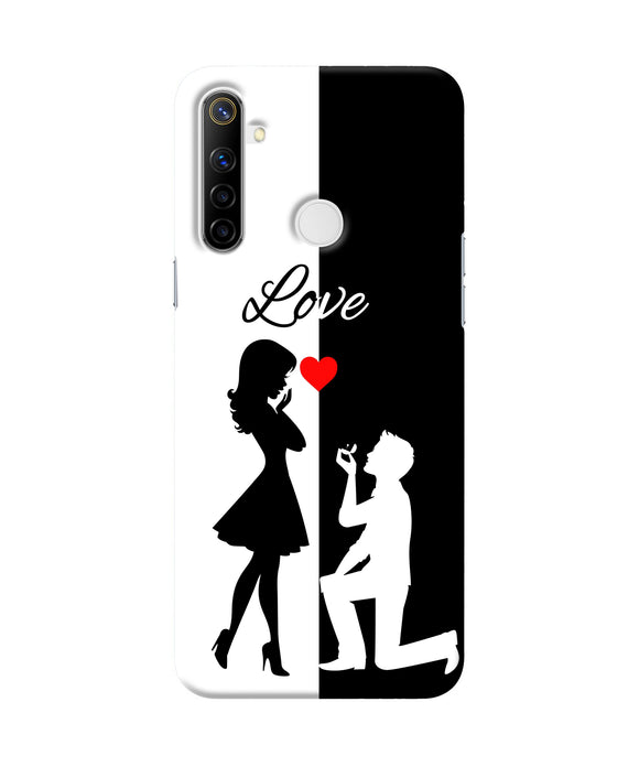 Love Propose Black And White Realme Narzo 10 Back Cover