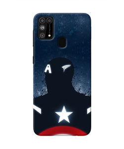 Captain america Shield Samsung M31/F41 Real 4D Back Cover
