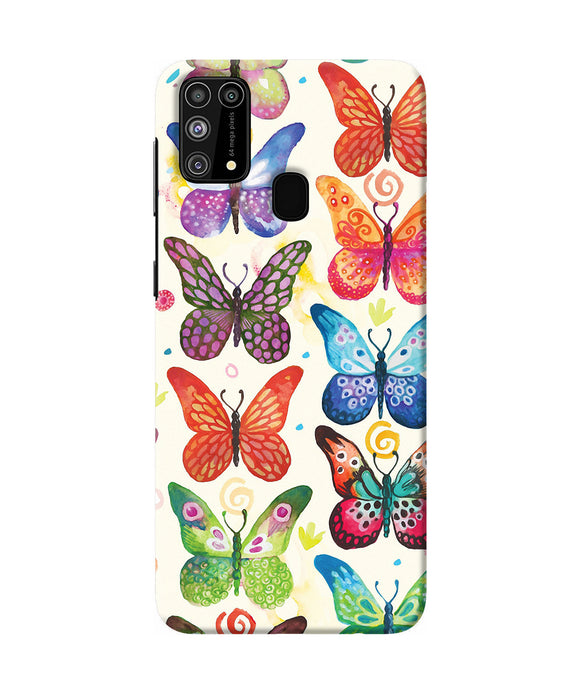 Abstract Butterfly Print Samsung M31 / F41 Back Cover