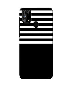 Black And White Print Samsung M31 / F41 Back Cover