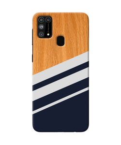 Black And White Wooden Samsung M31 F41 Back Cover Case Online at