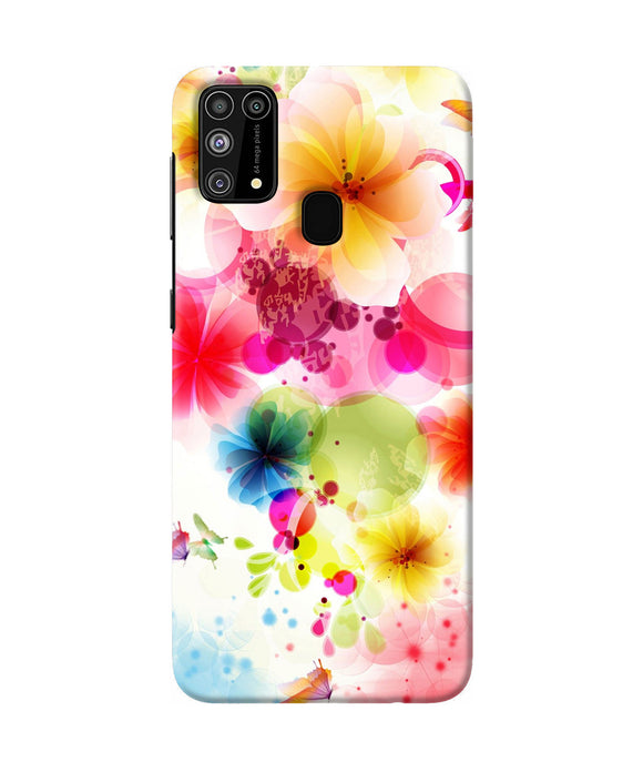 Flowers Print Samsung M31 / F41 Back Cover